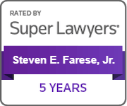 Rated By Super Lawyers | Steven E. Farese, Sr. | 5 Years