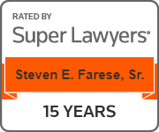 Rated By Super Lawyers | Steven E. Farese, Sr. | 15 Years
